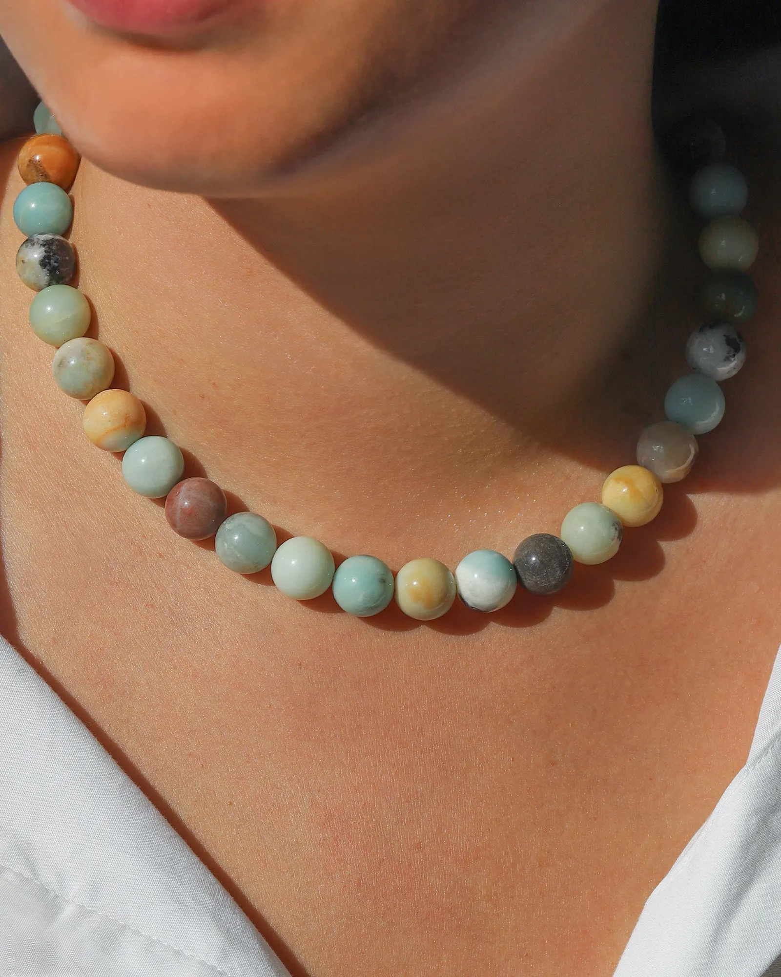 Chunky Beaded Necklace | 12mm sold by Blue Ruby product image thumbnail 2