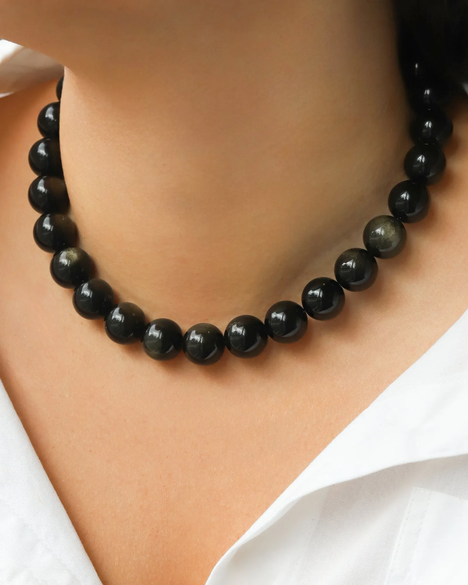 Chunky Beaded Necklace | 14mm sold by Blue Ruby product image thumbnail 2