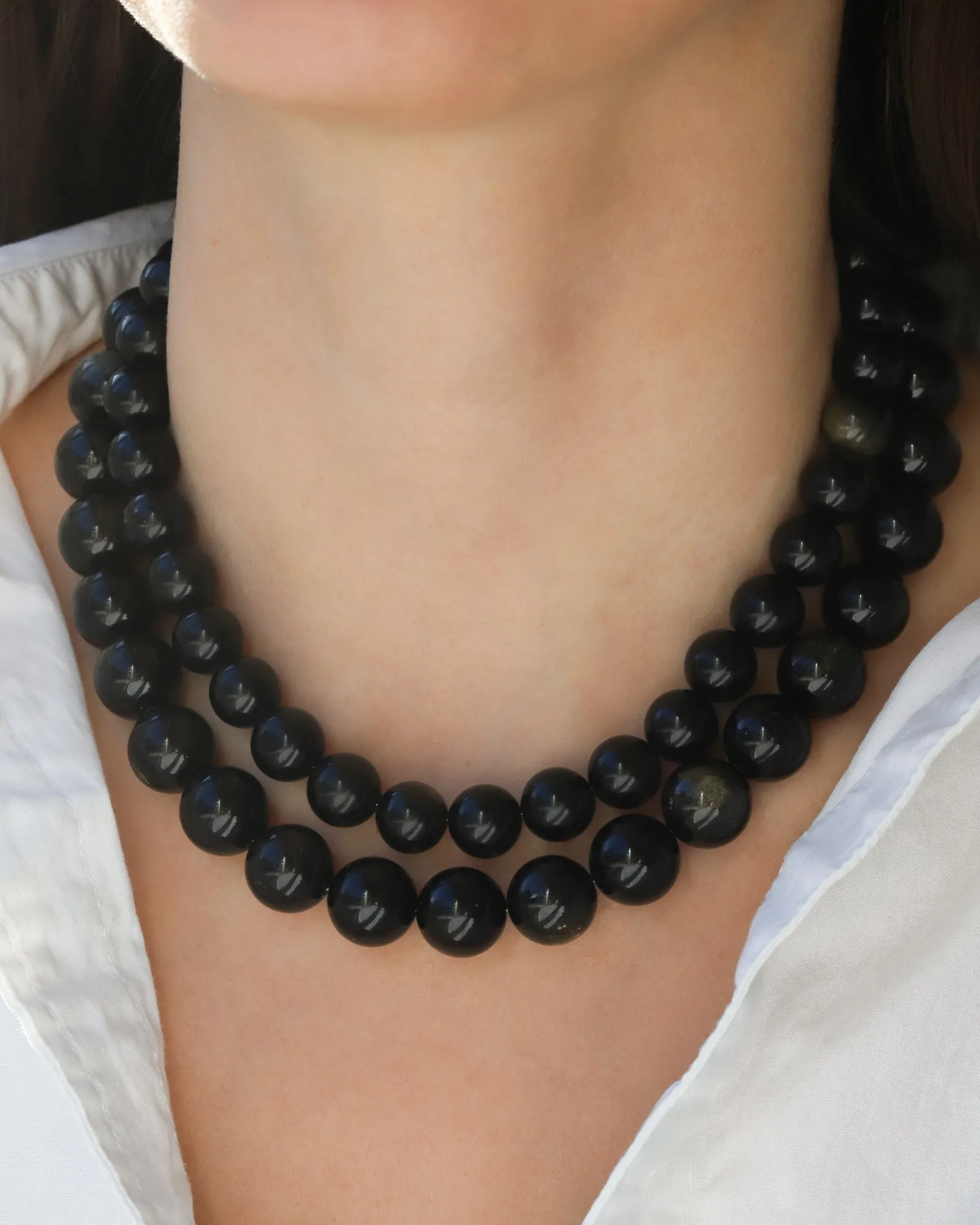 Chunky Beaded Necklace | 14mm sold by Blue Ruby product image thumbnail 4