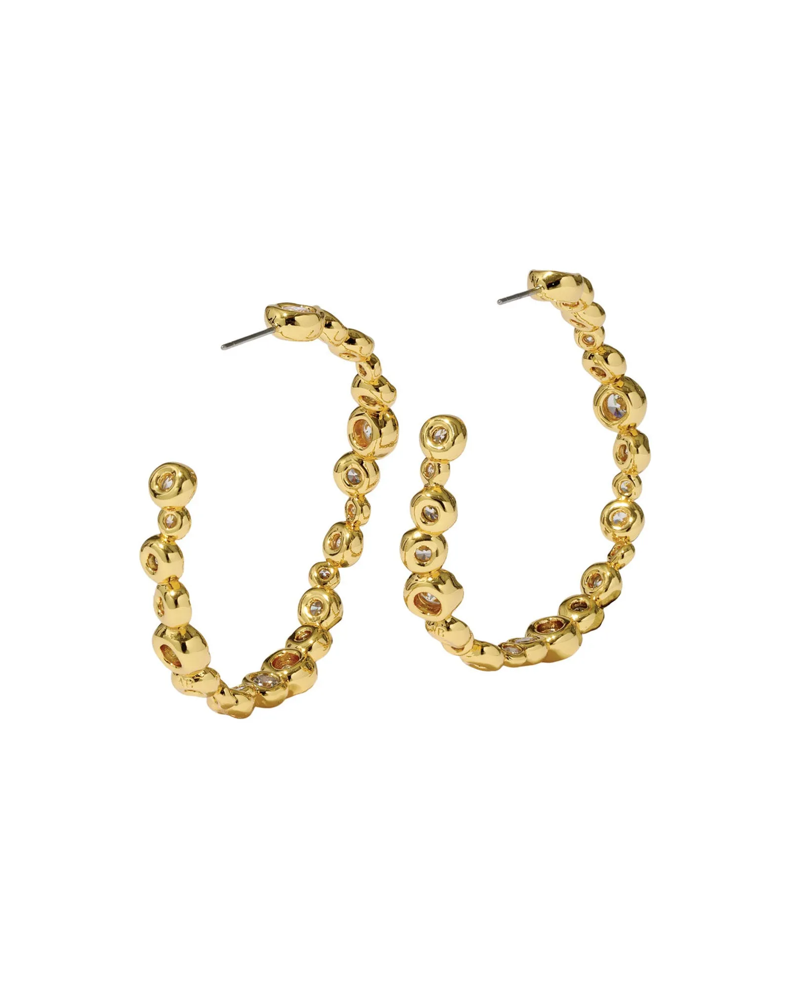 Asterales Gold Large Hoop Earrings sold by Blue Ruby product image thumbnail 3