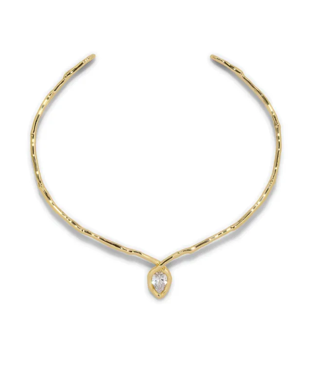 Asterales Gold Floating Collar Necklace sold by Blue Ruby