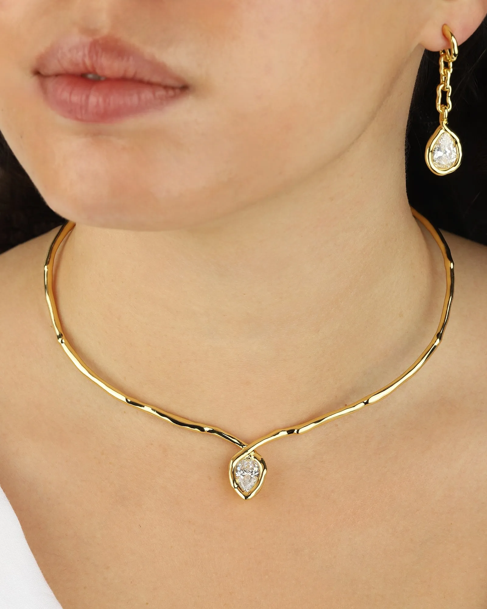 Asterales Gold Floating Collar Necklace sold by Blue Ruby product image thumbnail 2