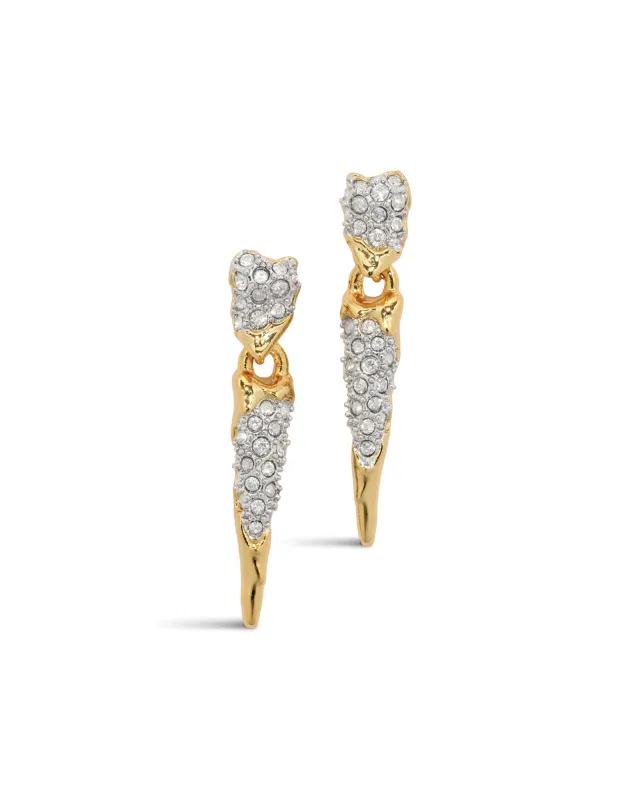 Solanales Crystal Spear Drop Earrings sold by Blue Ruby