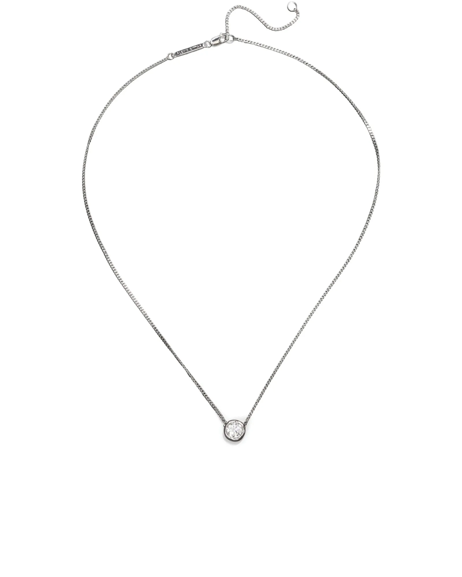 Asterales Silver Solitaire Necklace sold by Blue Ruby product image thumbnail 3