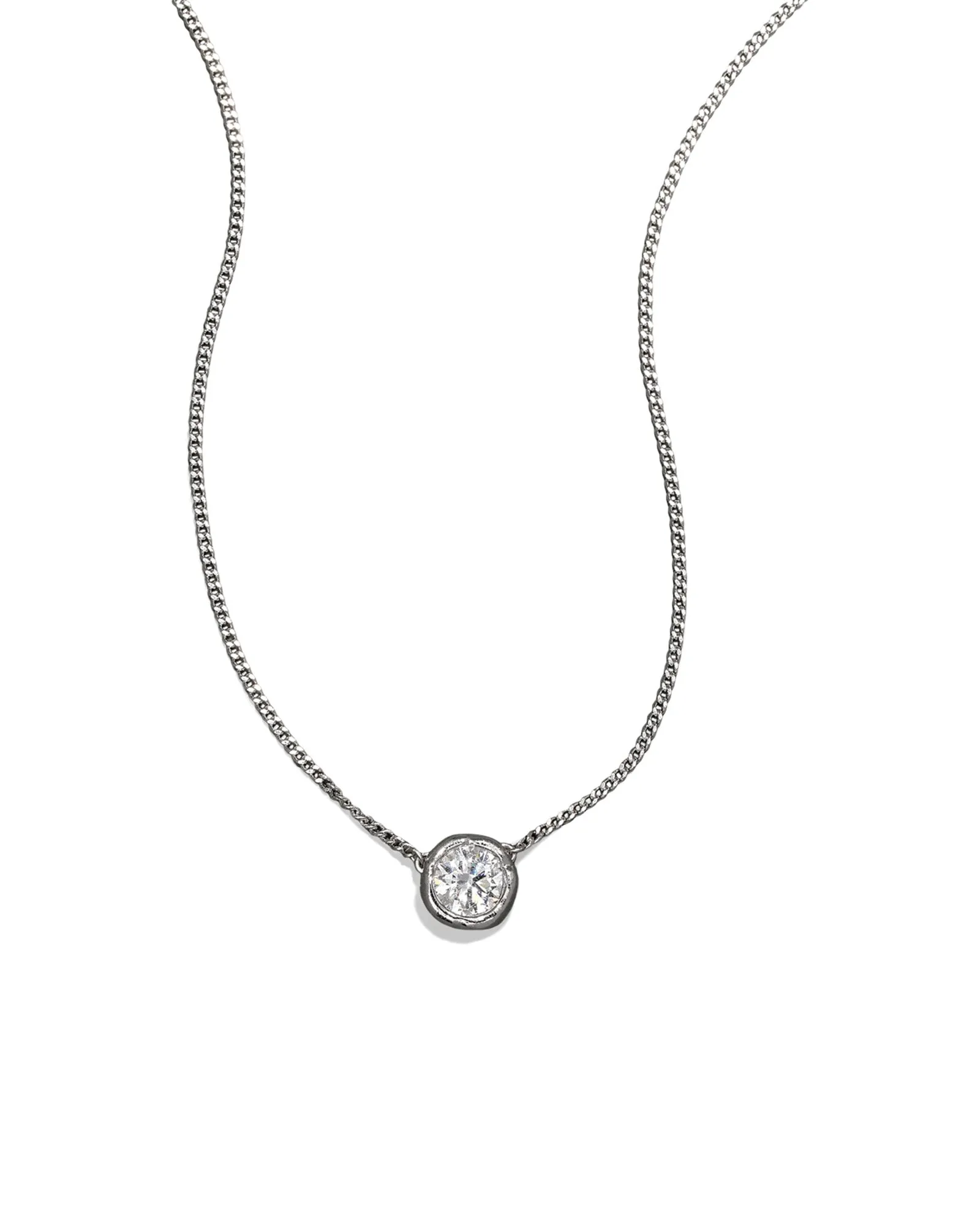 Asterales Silver Solitaire Necklace sold by Blue Ruby