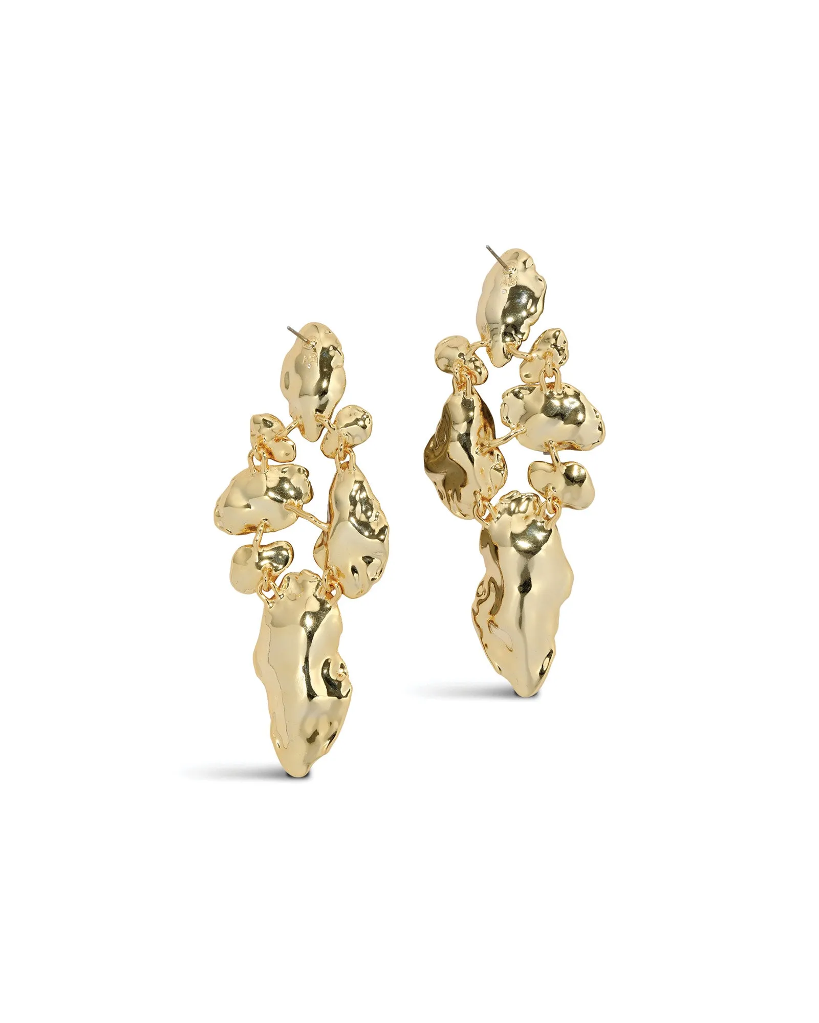 Brut Gold Mosaic Earrings sold by Blue Ruby product image thumbnail 3