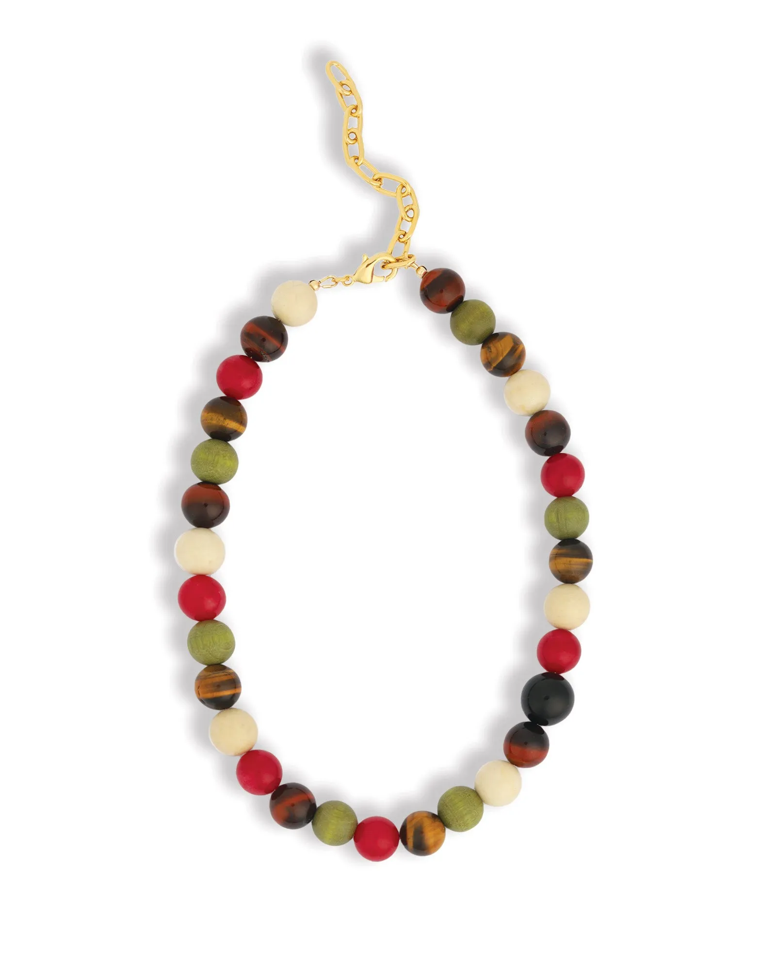 Mixed Shape Chunky Stone Necklace | 12mm sold by Blue Ruby product image thumbnail 3