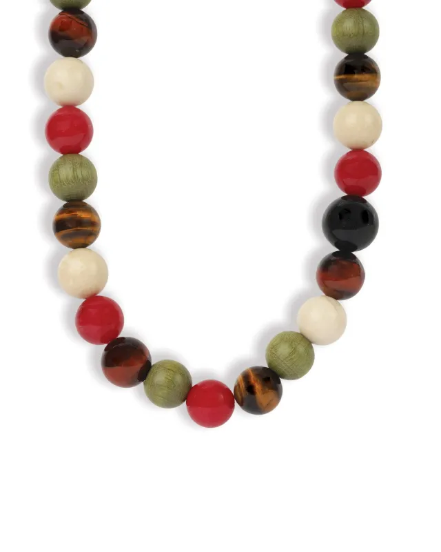 Mixed Shape Chunky Stone Necklace | 12mm sold by Blue Ruby