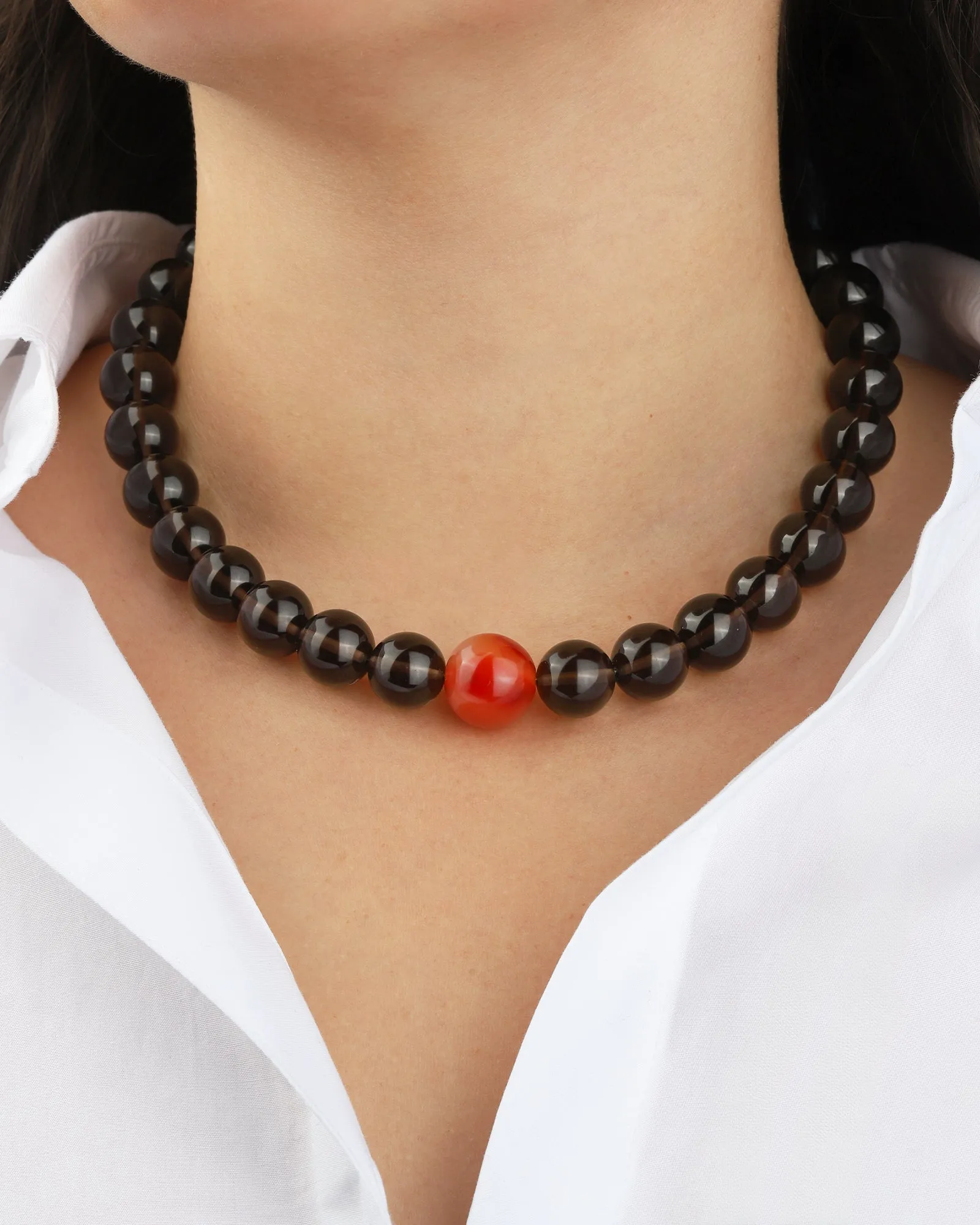 Mixed Shape Chunky Stone Necklace | 14mm sold by Blue Ruby product image thumbnail 2