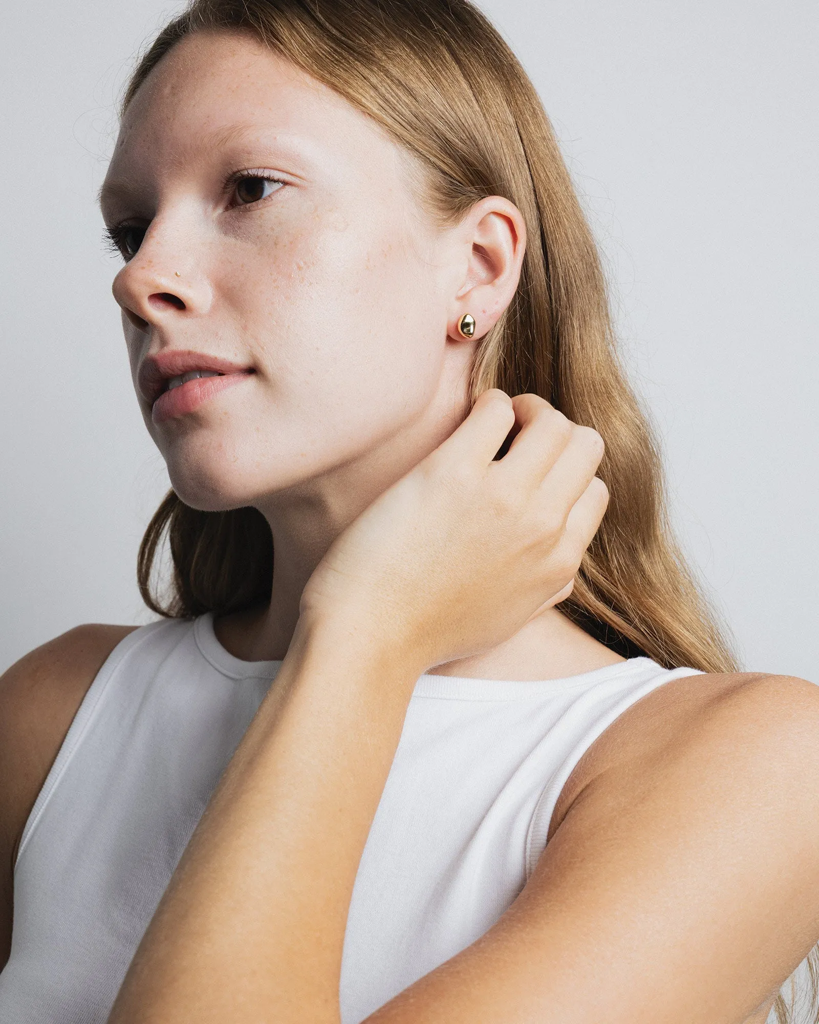 Bean Stud Earrings sold by Blue Ruby product image thumbnail 3