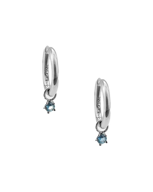 Birthstone Hoops sold by Blue Ruby