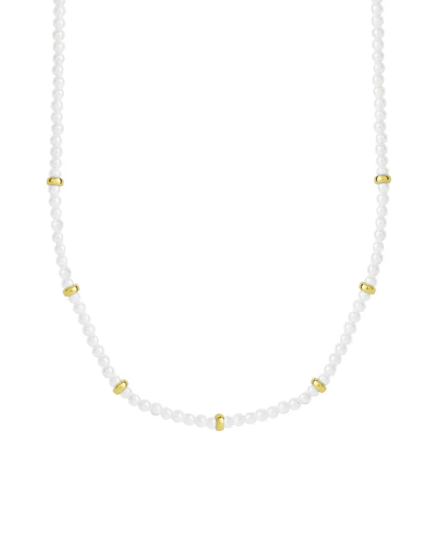 Pearl Rondelle Necklace sold by Blue Ruby