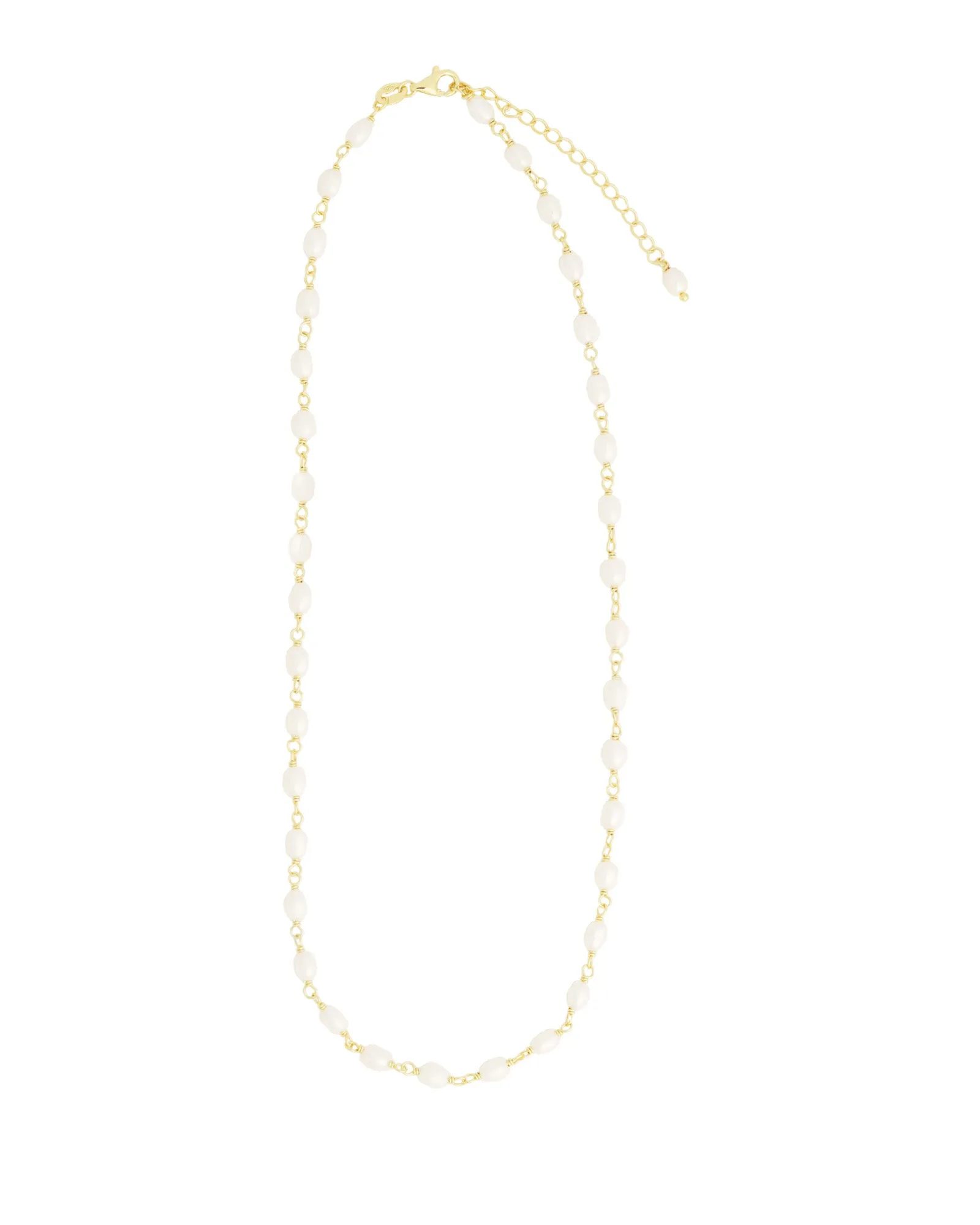 Oval Pearl Link Necklace sold by Blue Ruby product image thumbnail 3