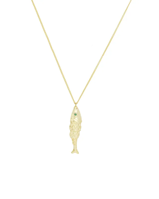 Fish CZ Necklace sold by Blue Ruby
