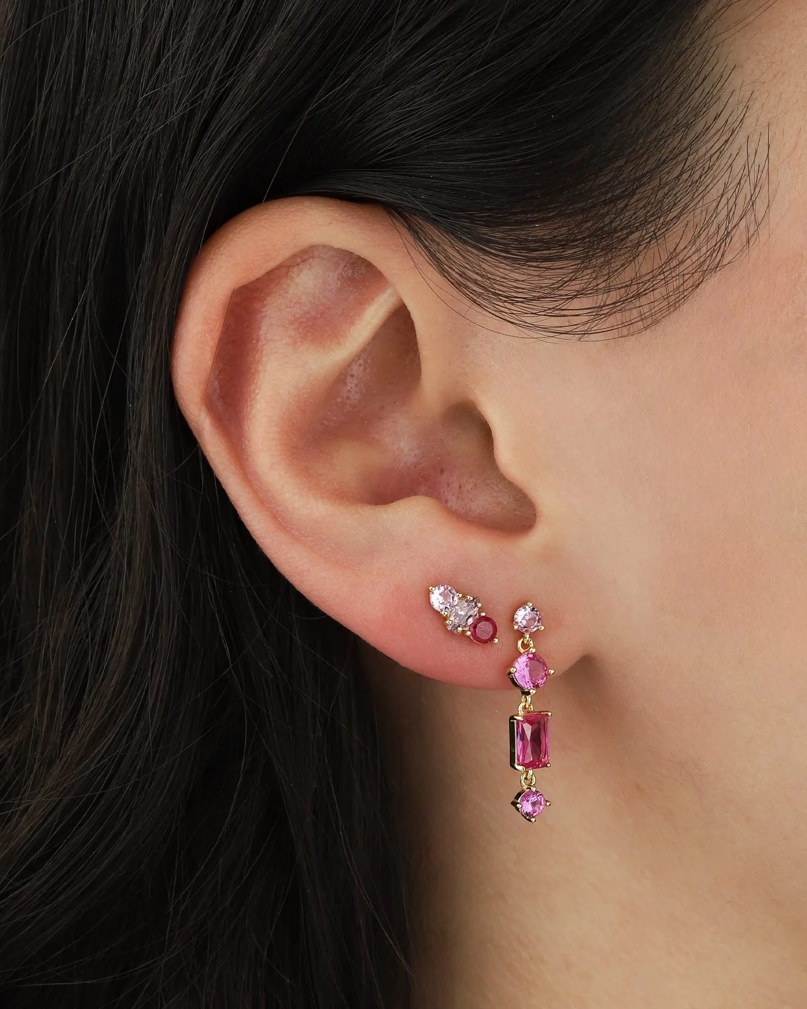 Four Stone Drop Earrings sold by Blue Ruby product image thumbnail 2