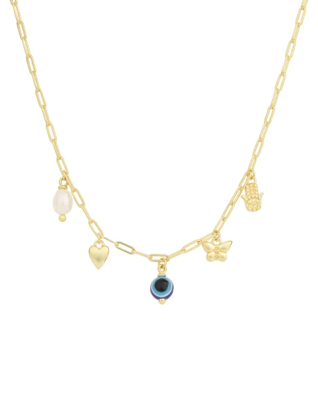 Multi Charm Necklace sold by Blue Ruby