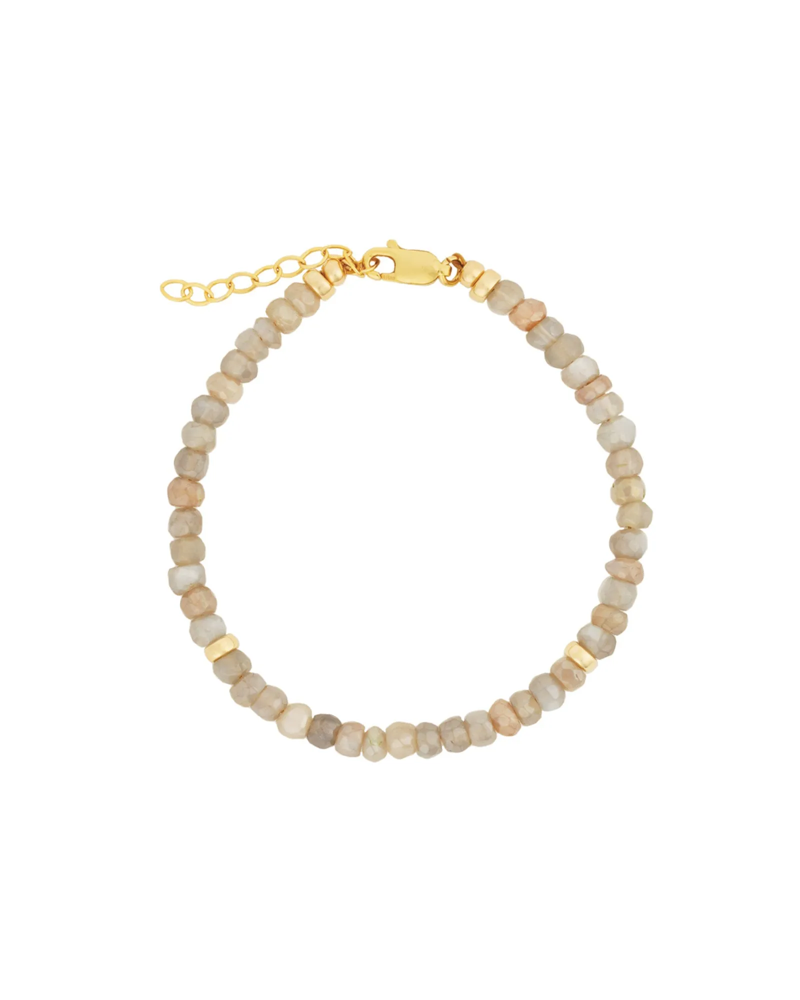 Mystic Moonstone Beaded Bracelet | 4mm sold by Blue Ruby