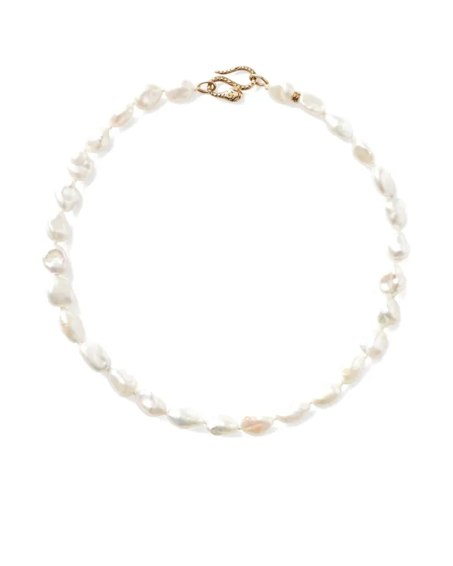 Keshi Pearl Cobra Necklace sold by Blue Ruby