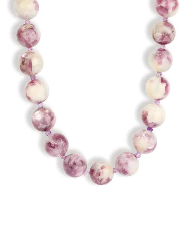 Mixed Shape Chunky Stone Necklace | 12mm sold by Blue Ruby