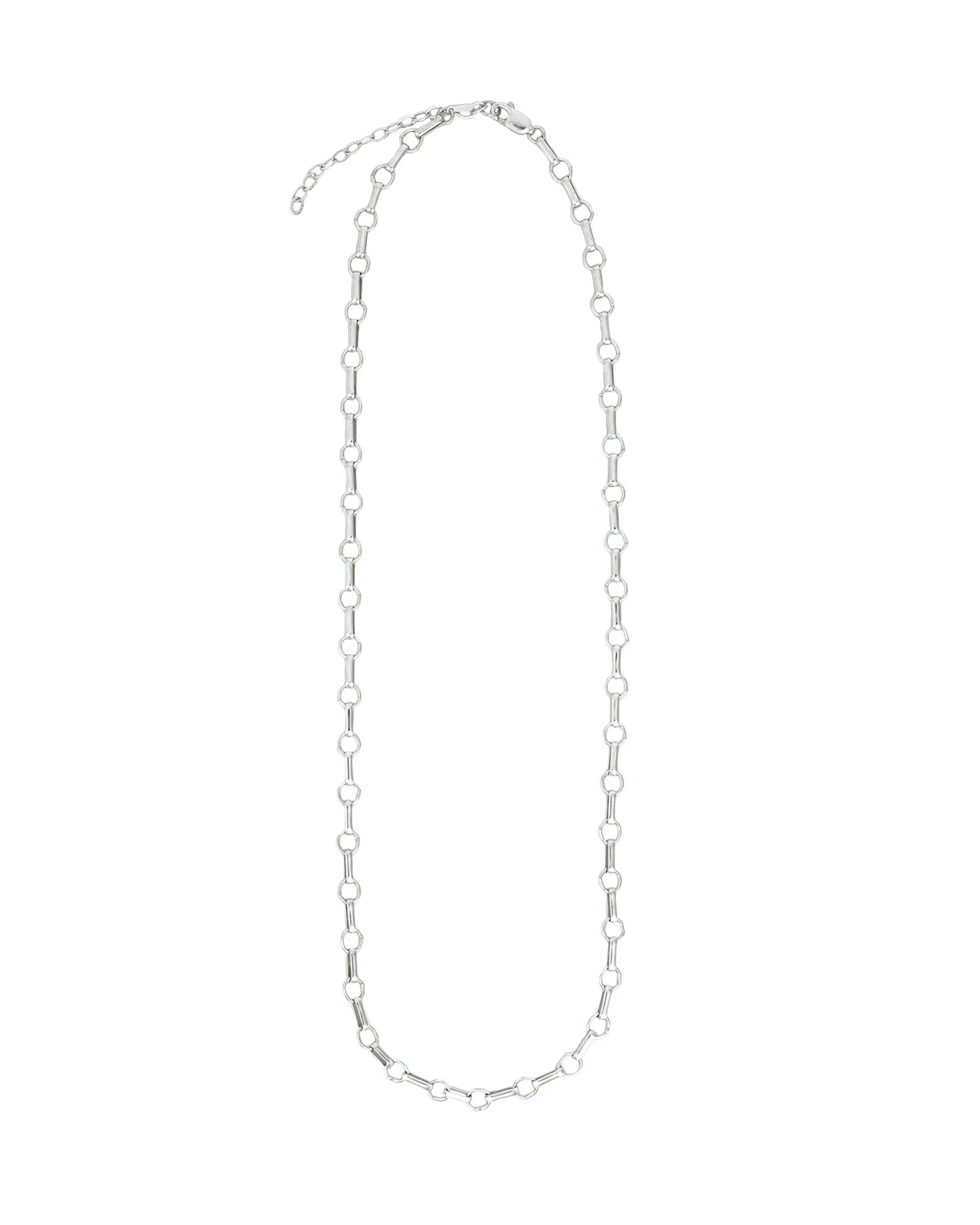 Rolo and Round Link Necklace | 14.5" sold by Blue Ruby product image thumbnail 3