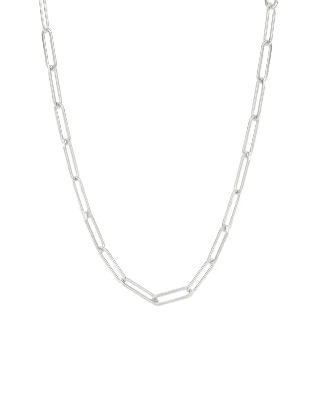 Large Paperclip Chain Necklace | 18" sold by Blue Ruby