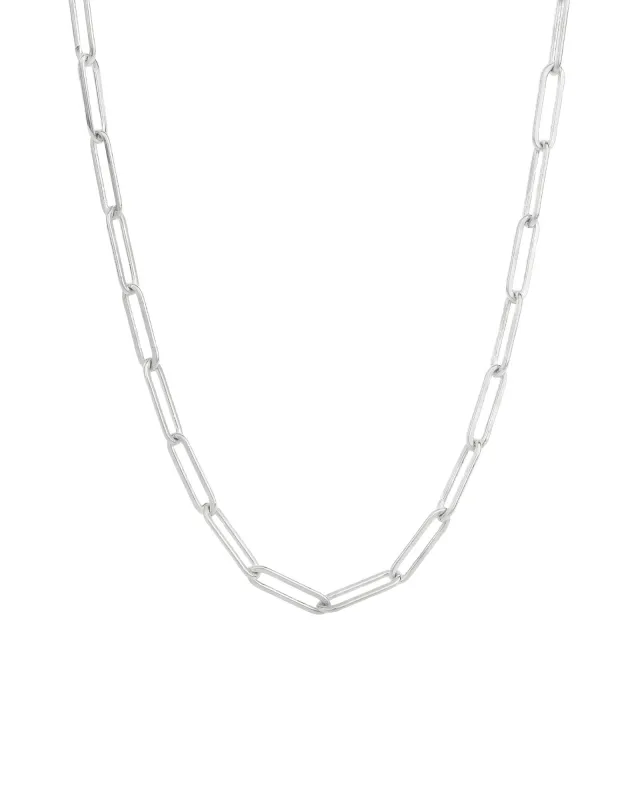 Large Paperclip Chain Necklace | 16" sold by Blue Ruby