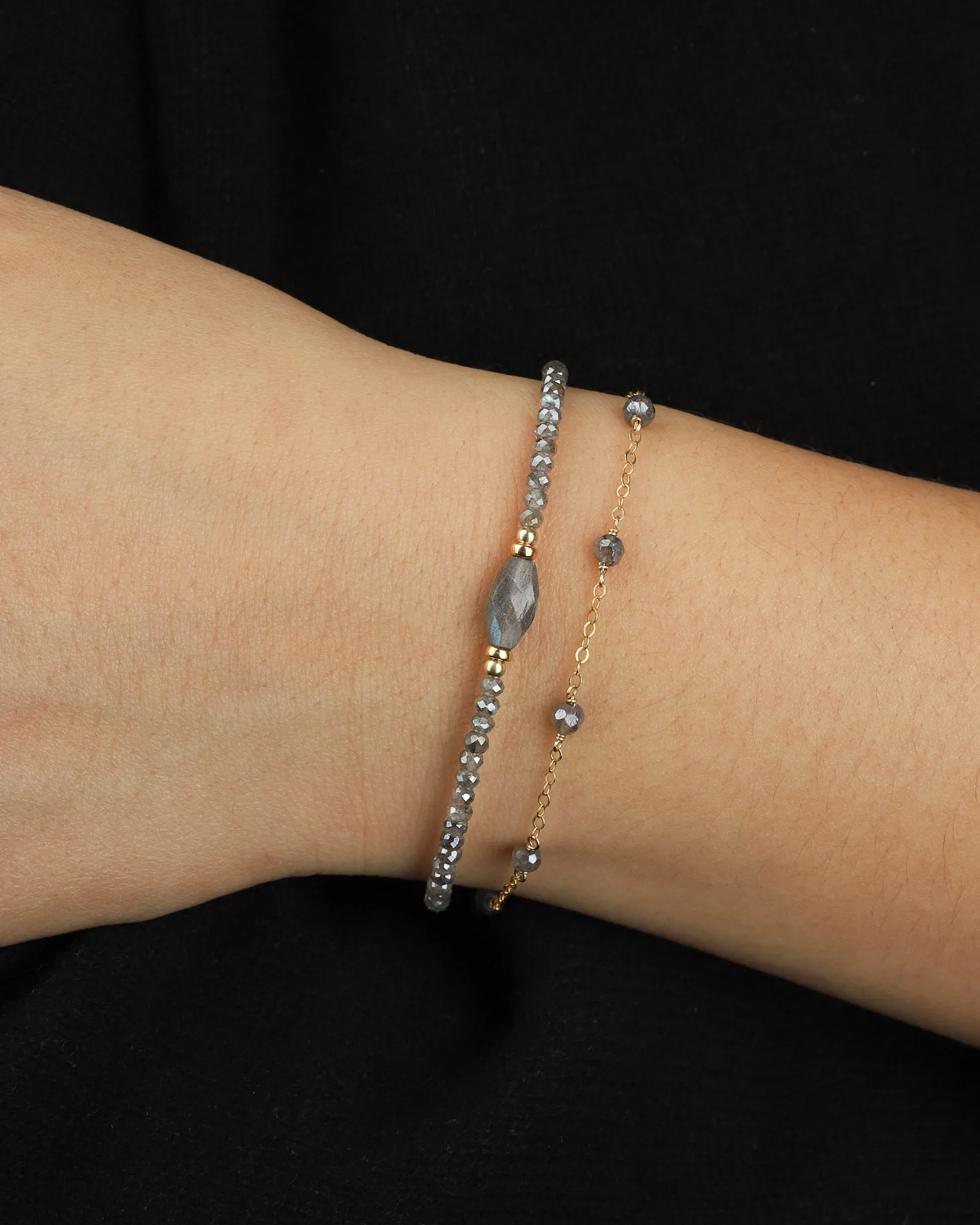 Beaded Labradorite Station Bracelet sold by Blue Ruby product image thumbnail 2