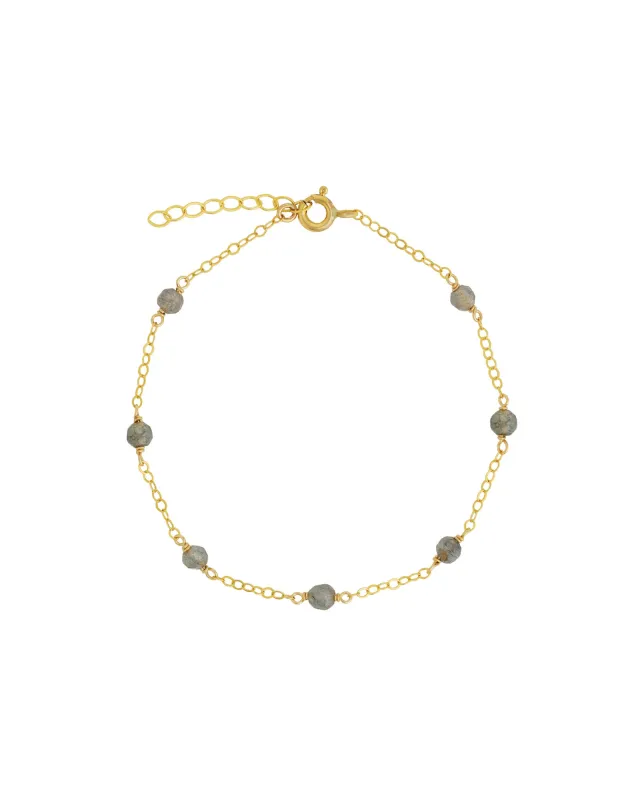 Labradorite Station Bracelet sold by Blue Ruby