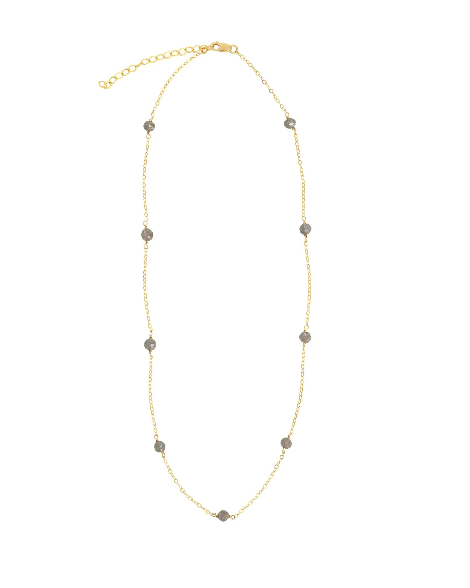 Labradorite Station Necklace sold by Blue Ruby product image thumbnail 3