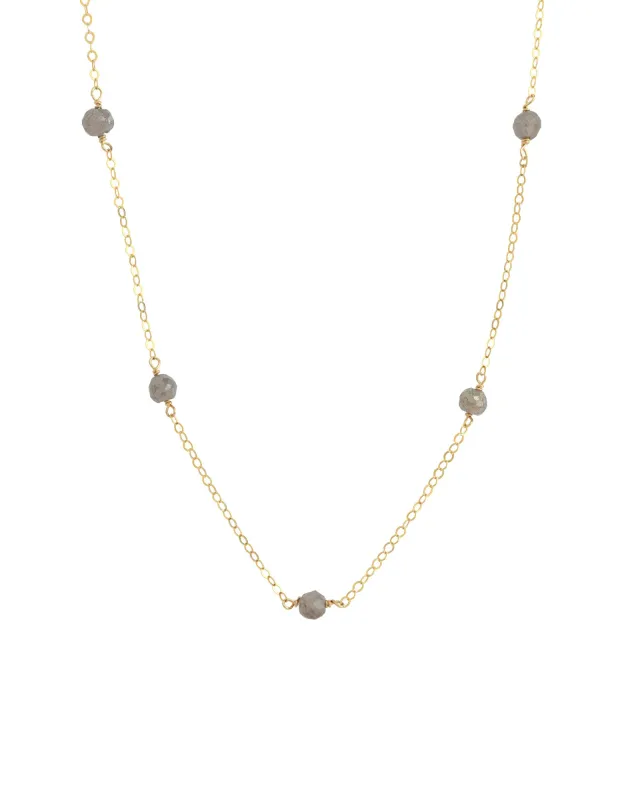 Labradorite Station Necklace sold by Blue Ruby