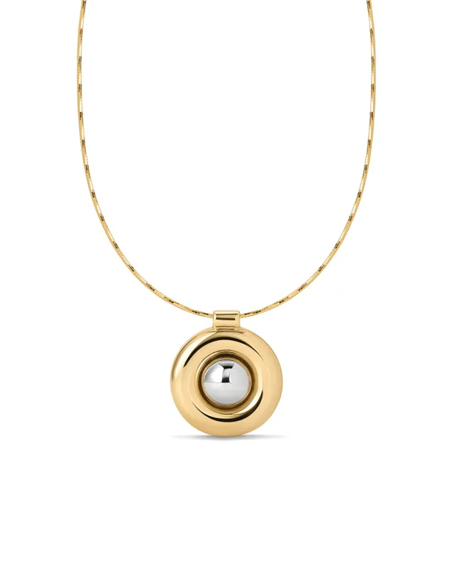 Chrome Orb Pendant Necklace sold by Blue Ruby