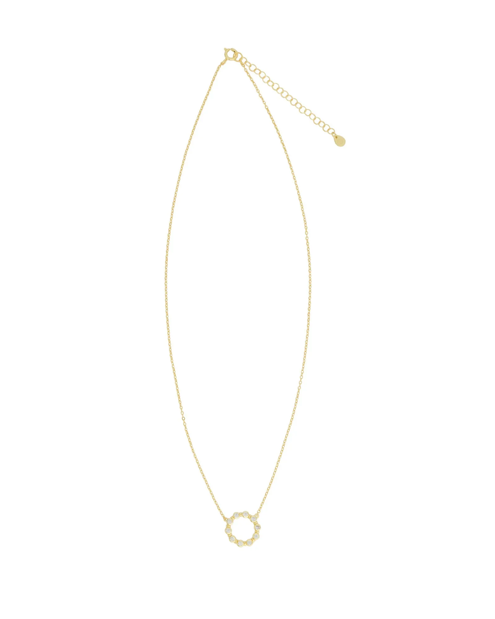 Open Circle CZ Necklace sold by Blue Ruby product image thumbnail 2