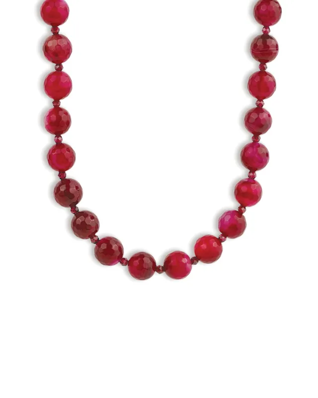Faceted Mixed Shape Long Beaded Necklace | 10mm sold by Blue Ruby