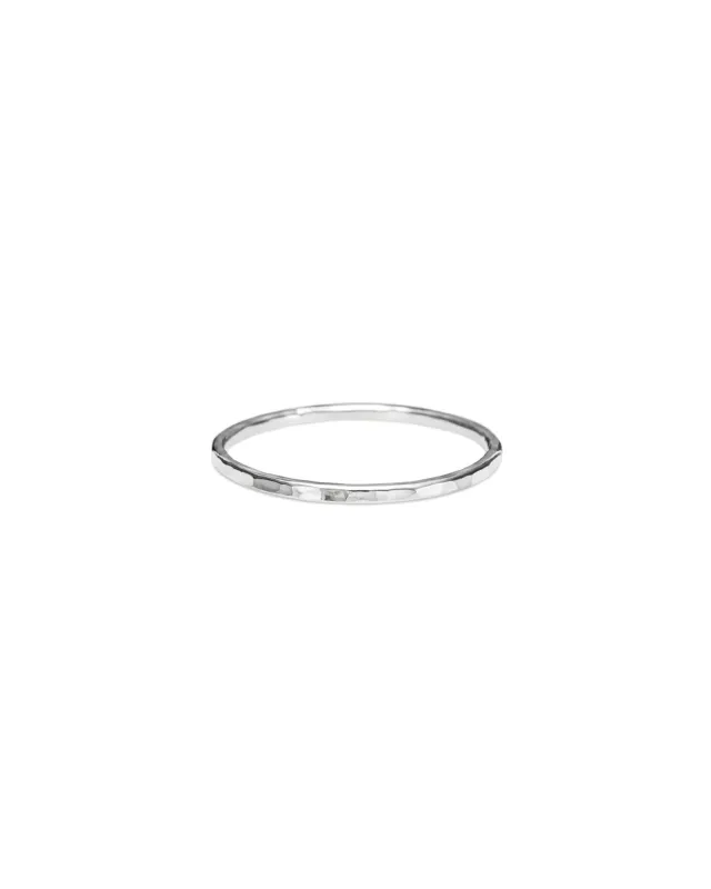 Hammer Textured Stacking Ring sold by Blue Ruby