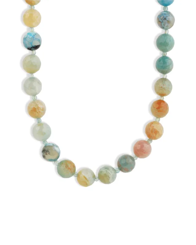 Faceted Mixed Shape Long Beaded Necklace | 10mm sold by Blue Ruby