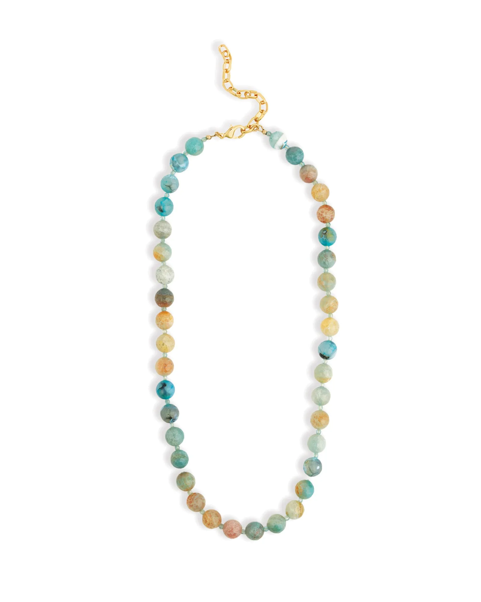 Faceted Mixed Shape Long Beaded Necklace | 10mm sold by Blue Ruby product image thumbnail 3