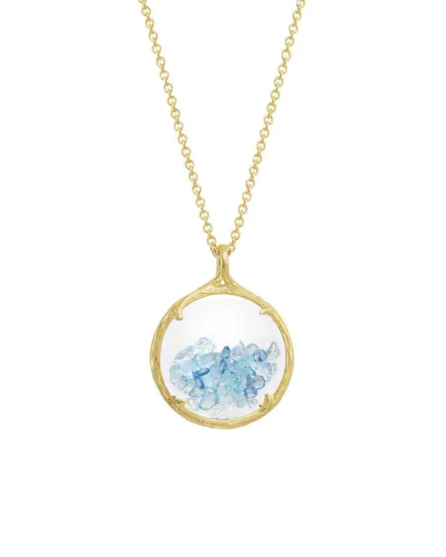 Birthstone Shaker Necklace I Small sold by Blue Ruby
