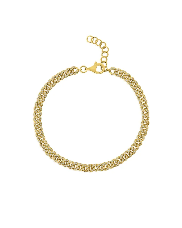Diamond Curb Chain Bracelet sold by Blue Ruby