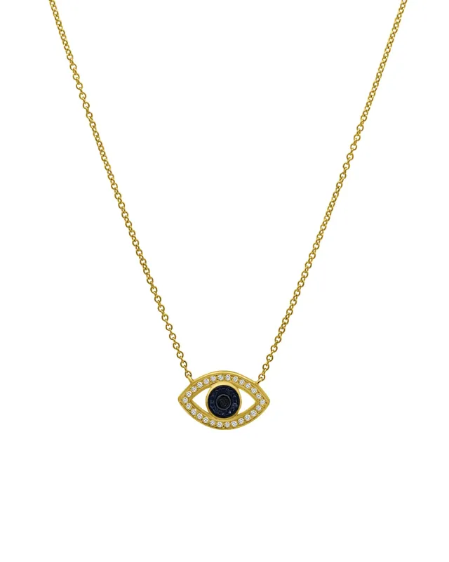Evil Eye Diamond Necklace sold by Blue Ruby