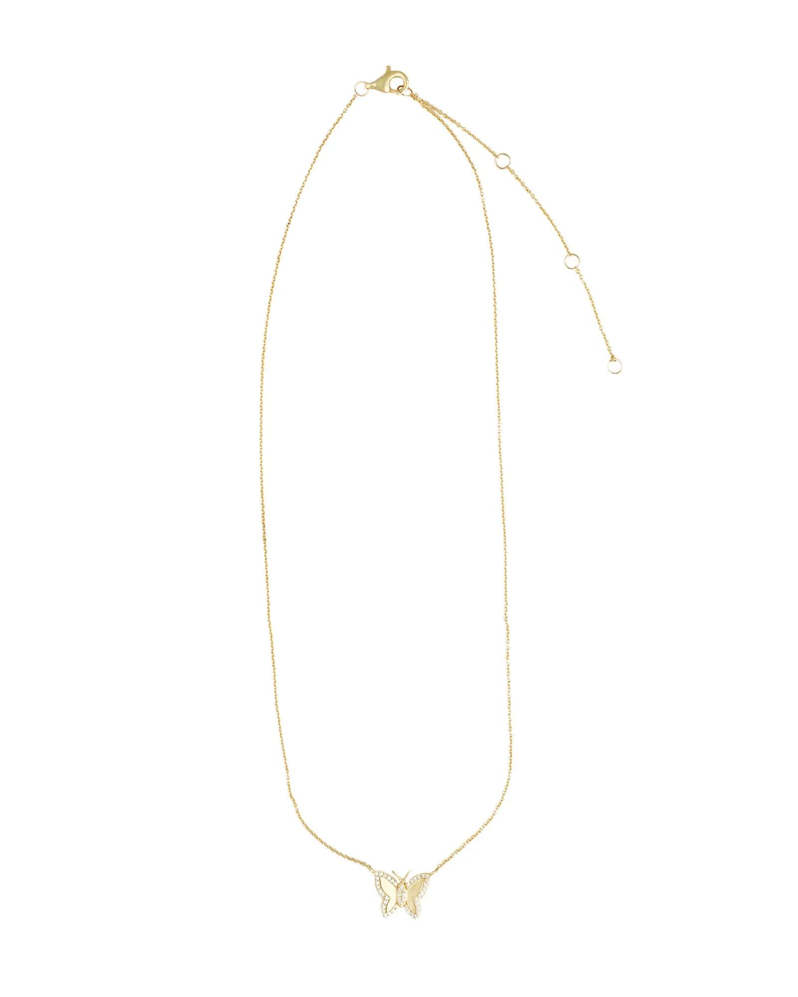 Pavé Outline Butterfly Necklace sold by Blue Ruby product image thumbnail 2