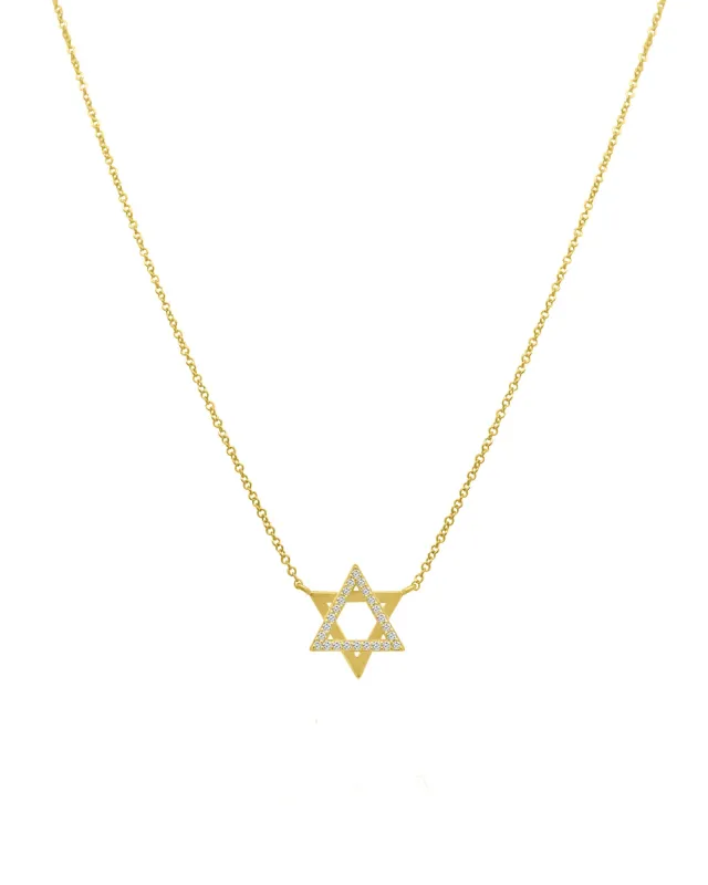 Star of David Diamond Necklace sold by Blue Ruby