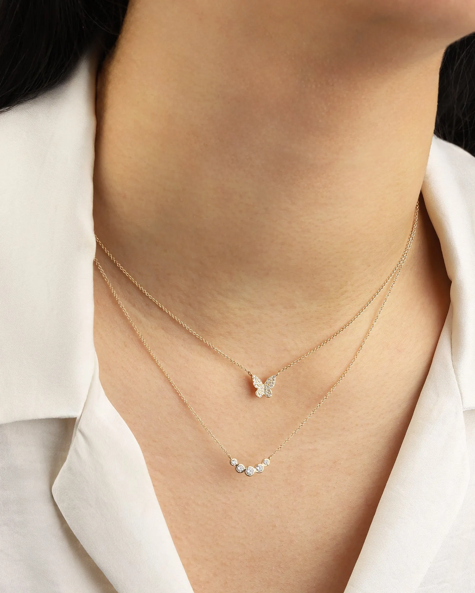 Diamond Arc Necklace sold by Blue Ruby product image thumbnail 2