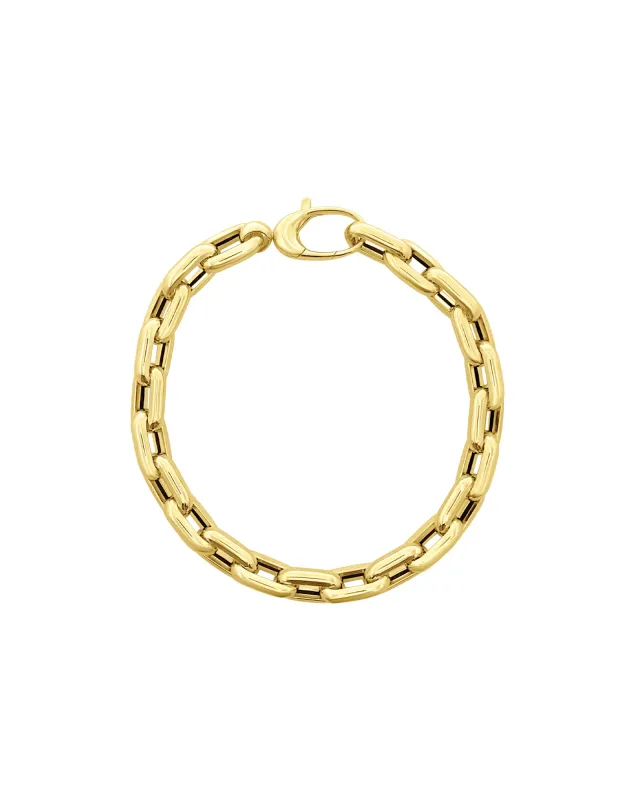 Modern Rectangle Link Bracelet sold by Blue Ruby