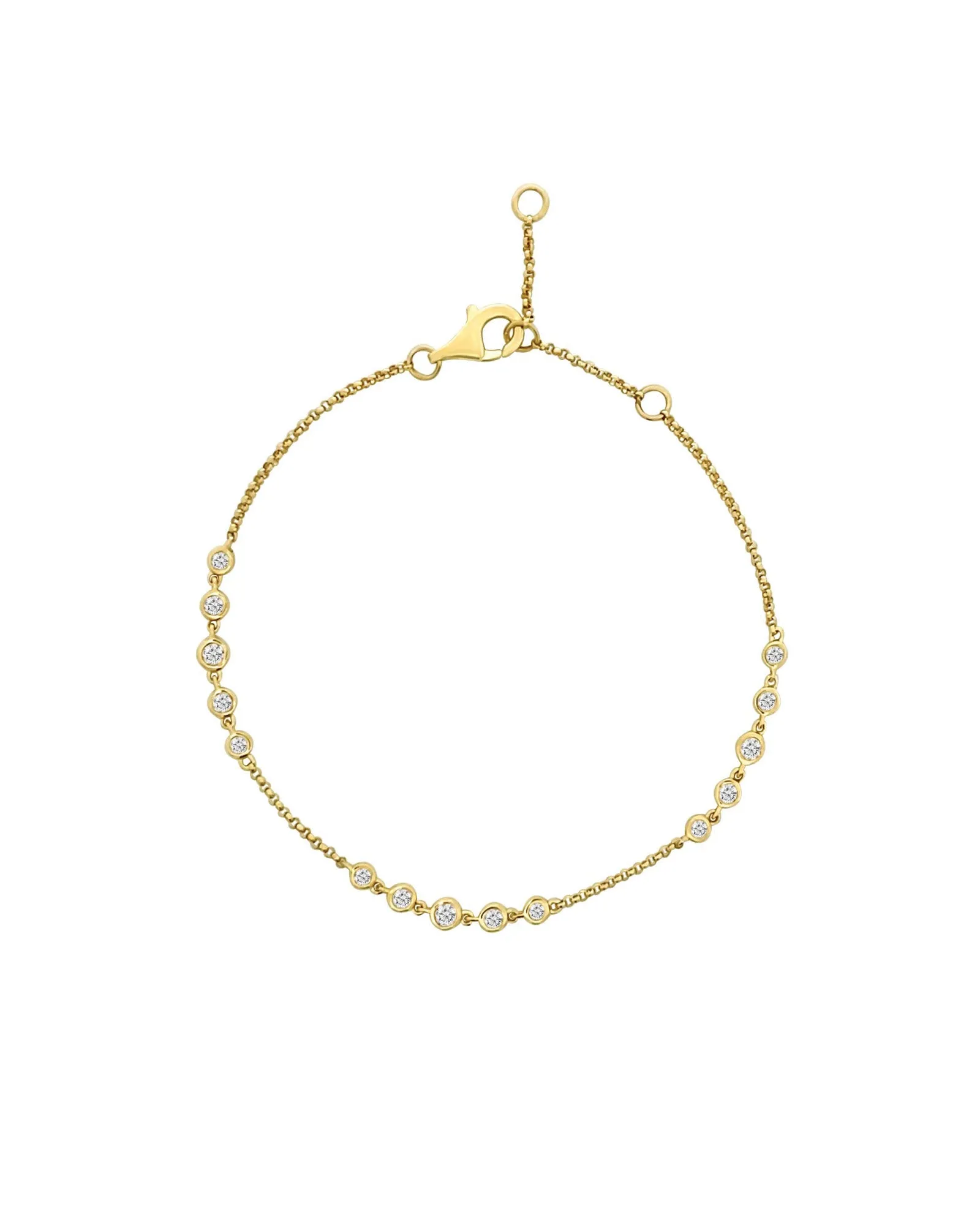 Multi Diamond Bezel Bracelet sold by Blue Ruby