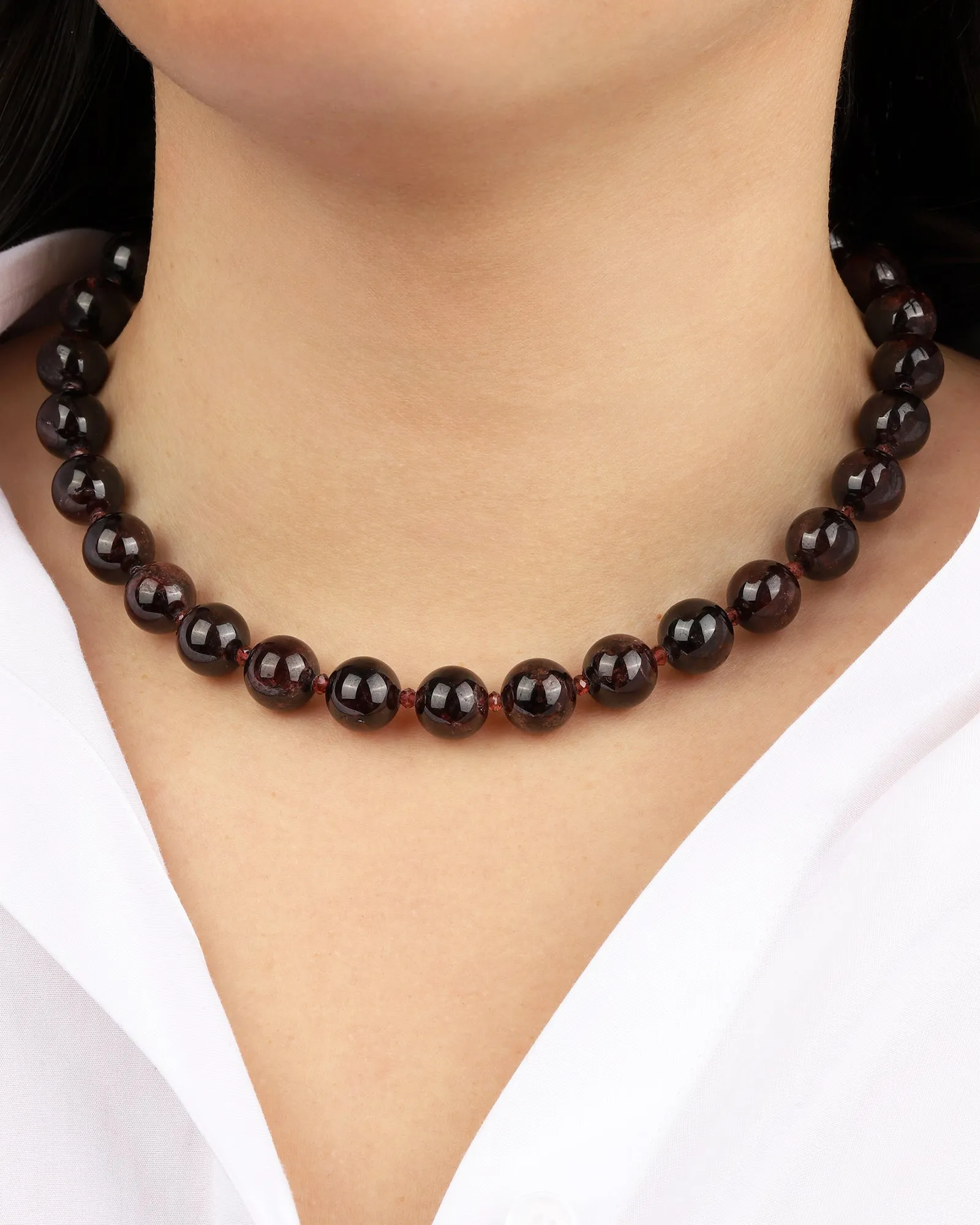 Mixed Shape Chunky Stone Necklace | 12mm sold by Blue Ruby product image thumbnail 2