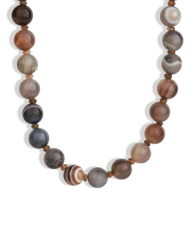Mixed Shape Long Beaded Necklace | 10mm sold by Blue Ruby
