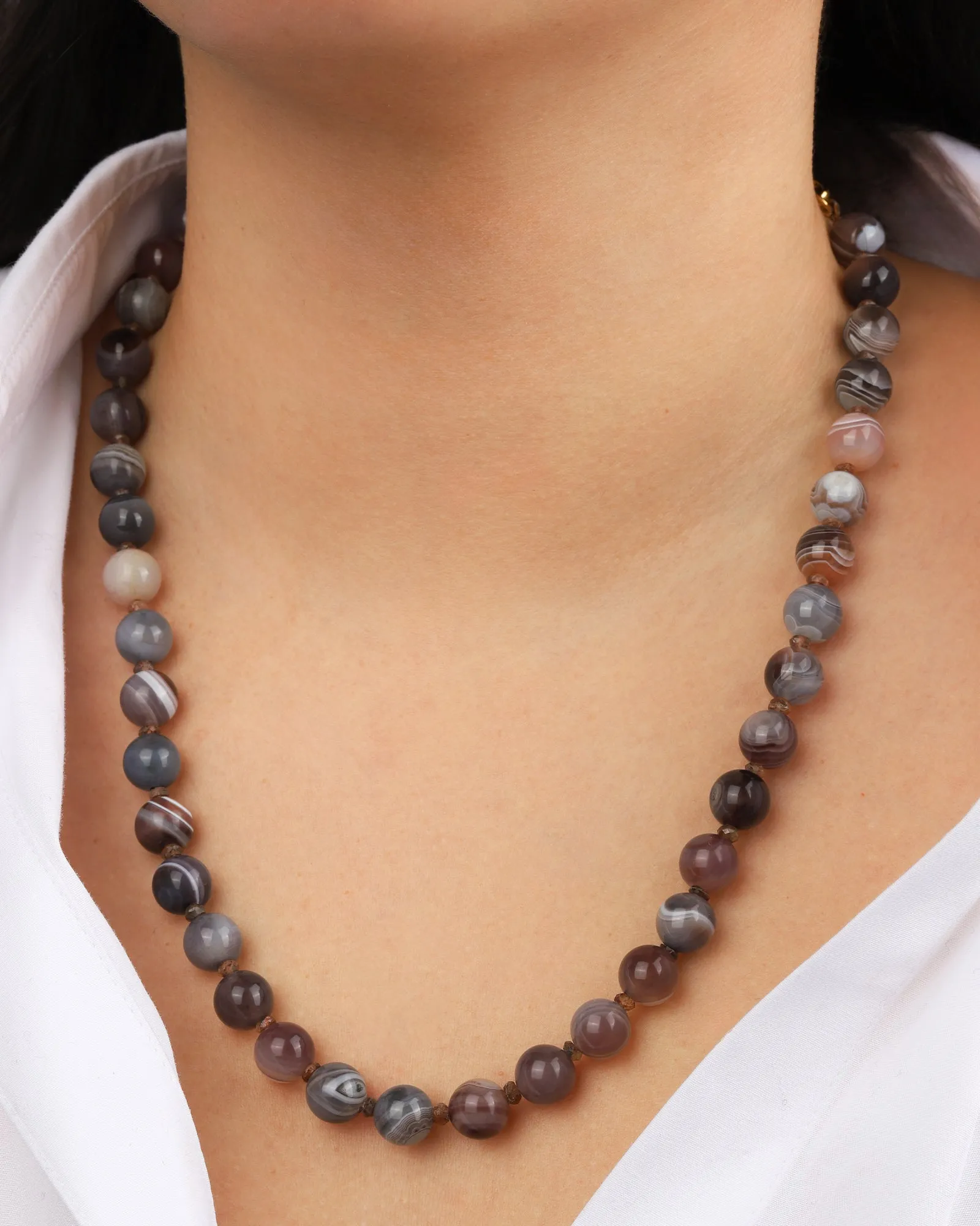 Mixed Shape Long Beaded Necklace | 10mm sold by Blue Ruby product image thumbnail 2