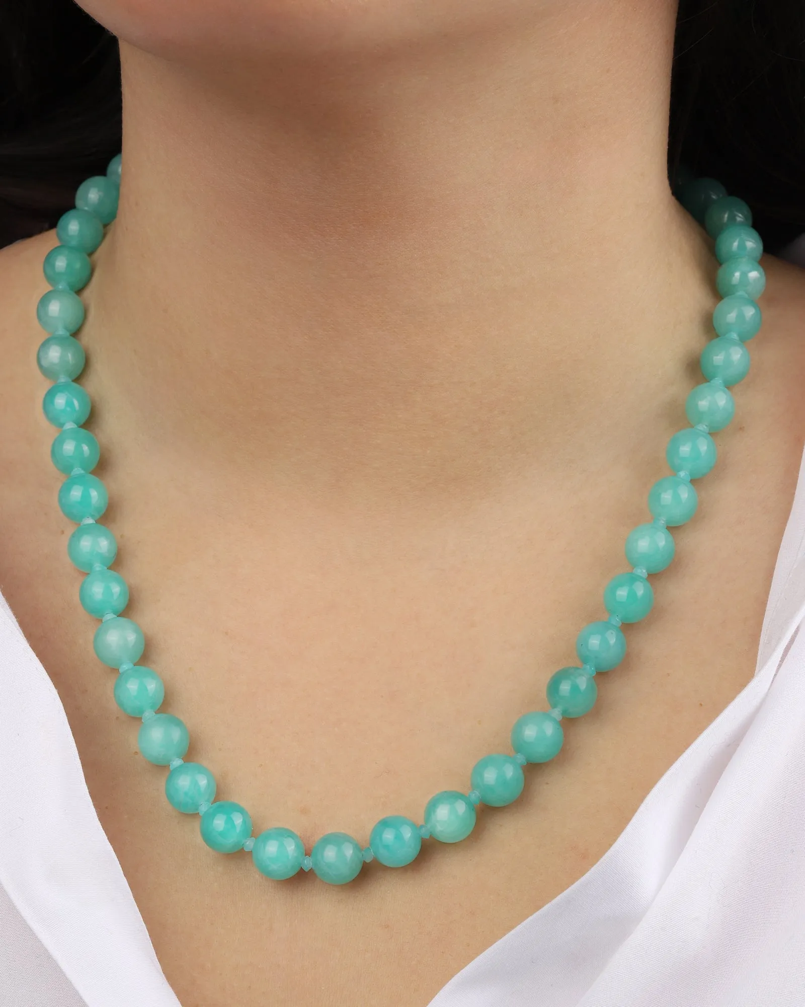 Mixed Shape Long Beaded Necklace | 10mm sold by Blue Ruby product image thumbnail 2