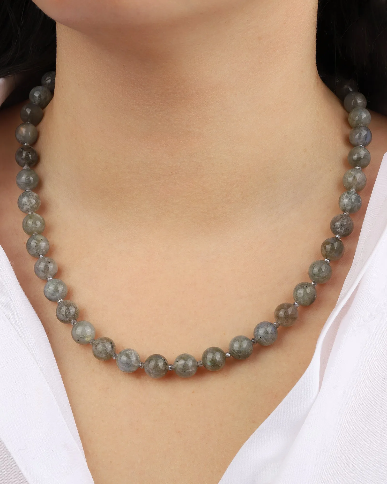 Mixed Shape Long Beaded Necklace | 10mm sold by Blue Ruby product image thumbnail 2