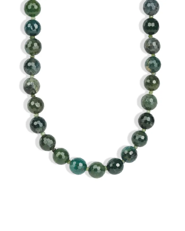 Faceted Mixed Shape Long Beaded Necklace | 10mm sold by Blue Ruby